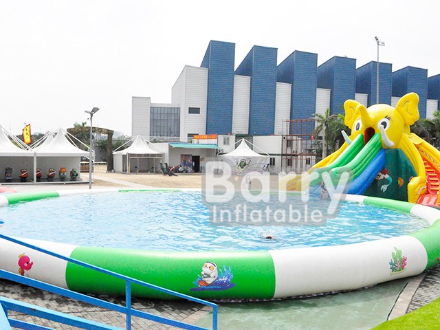 China Inflatable Amusement Park Ride Manufacturer , Yellow Elephant Park BY-AWP-041